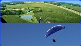 Paramotor take off amp landing [upl. by Sugirdor]