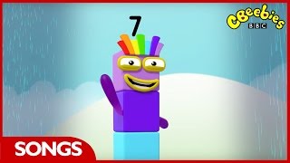 CBeebies  Numberblocks  Number Seven Song [upl. by Eirrol]