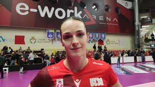 Giuditta Lualdi La Eurotek UYBA ha vinto 3 a 1 alla ework arena con Scandicci [upl. by Hagai]