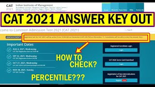 CAT 2021 Response sheet out Answer key Normalisation Chances of Getting Good colleges cat2021 [upl. by Nrehtac]