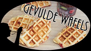 Gevulde wafeltjes  wafels  recept en ingrediënten [upl. by Ynohtn]