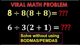 Can You Solve this 8÷888 without using BODMASPEMDAS [upl. by Zeidman214]