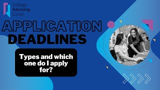 Application Deadlines Types and Which one should I apply to [upl. by Toulon880]