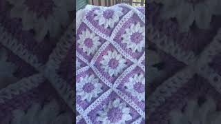 Daisy Granny Square Baby Blanket  Crochet Blanket [upl. by Weatherby]