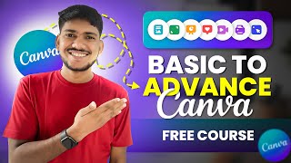 Canva FULL COURSE For Beginners 2024  How to Use Canva Like PRO FREE [upl. by Hayyikaz]