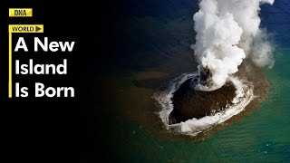 Watch The World’s Newest Island Forms From Undersea Volcanic Eruption in Japan [upl. by Nirej]