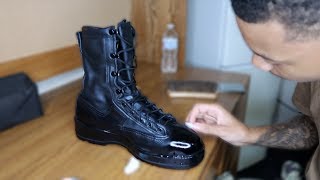 HOW TO SHINE MILITARY BOOTS 2019 [upl. by Recnal]