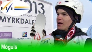 2013 VossOslo FIS Freestyle World Ski Championships mens moguls finals highlights [upl. by Resarf]