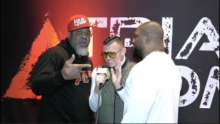 The Schmo Separates Rampage Jackson amp Shannon Briggs During Interview [upl. by Yllak]