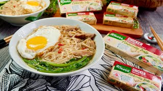 The Easiest Chinese Chicken Noodle Soup 花雕鸡汤面 Hua Tiao Chicken Noodles • Knorr Chicken Cube Recipe [upl. by Ahsuoj611]