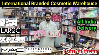 Branded Cosmetic Wholesale Market Delhi Sadar Bazar All Professional MakeUp items [upl. by Irakab]