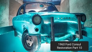 Ford Consul 1960 Restoration Part 10 Rear wheel arch repair [upl. by Eipper]