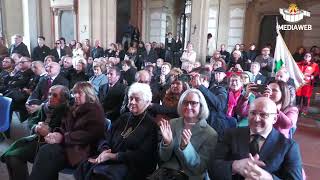 Cerimonia conferimento delle onoranze al Famedio di Pavia [upl. by Damiani]