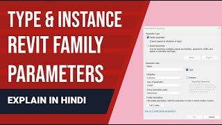 Type amp Instance parameter in Revit family [upl. by Vange]