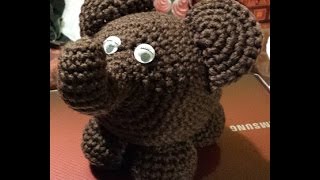 Elefante amigurumi  tutorial uncinetto crochet  Amigurumi Elephant  crochet [upl. by Kulsrud]