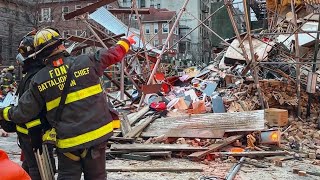 MAJOR EMERGENCY  FDNY BOX 4785  FDNY OPERATING AT A 1060 FOR PARTIAL BUILDING COLLAPSE IN BRONX [upl. by Yrennalf]