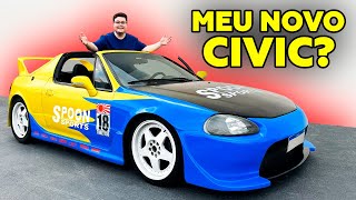 COMPREI UM HONDA CIVIC CONVERSÍVEL BERRANDO FORTE NO BAIRRO DA MOOCA COM O CRX SPOON [upl. by Tseng786]