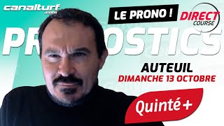 Pronostic Quinté et des courses PMU du Dimanche 13 octobre 2024  En partenariat avec GenybetTurf [upl. by Odoric]