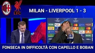 FONSECA IN DIFFICOLTÀ CON CAPELLO E BOBAN DOPO MILANLIVERPOOL 13 [upl. by Brookhouse]