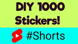 DIY Handmade Stickers 💞 shorts sticker craft ashortaday [upl. by Quince672]