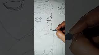 Aar nanak paar nanak shabad🙏Guru nanak dev ji drawingviralshort video [upl. by Anelim]