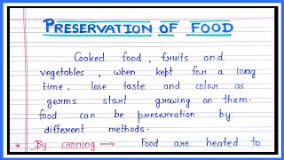 Preservation of foodfood preservationhow to preserve food [upl. by Novyar]