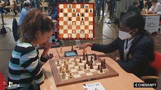 Chess Queen Kosteniuk vs Indian princess Vaishali  World Blitz 2021 [upl. by Santos589]