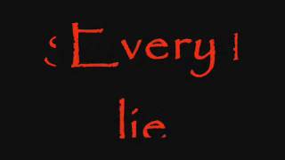 Every Lie By My Darkest Days Lyrics [upl. by Shiller499]