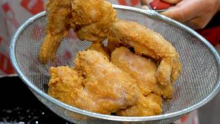 Authentic Chinese Garlic Fried Chicken Wings Recipe Unveiled [upl. by Marvel]