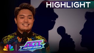 Shadow Ace WOWS with Simon Cowells shadow  SemiFinals  AGT Fantasy League 2024 [upl. by Konopka]