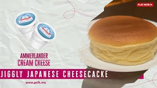 Jiggly Japanese Cheese Cake  Ammerlander cream cheese [upl. by Marie687]