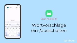 Wortvorschläge einschalten oder ausschalten Android 14 [upl. by Archle]