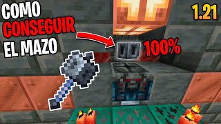 Truco Como Conseguir El Mazo en Minecraft 121 Java y Bedrock 😎 [upl. by Ynavoeg382]