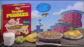 Fruity Pebbles 90s Era Commercial wFred Flintstone [upl. by Clive]