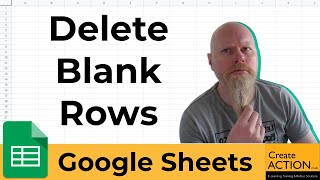 Google Sheets  Remove  delete blank rows from spreadsheet [upl. by Pharaoh1]