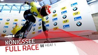 Königssee  BMW IBSF World Cup 20172018  Womens Skeleton Heat 1  IBSF Official [upl. by Odlanyer]