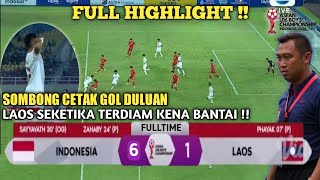 🔴 LAOS NANGIS KENA BANTAI❗61 FULL HASIL PERTANDINGAN TIMNAS INDONESIA U16 VS LAOS U16 [upl. by Philbin]