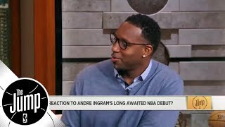 Tracy McGrady loved watching Andre Ingram make NBA debut after 10 G League years  The Jump  ESPN [upl. by Retep]