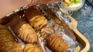 Hasselback Potatoes The Lazy Girls Kitchen [upl. by Iphigeniah]