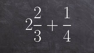 Learn how to add a mixed number to a fraction with unlike denominators [upl. by Atis]