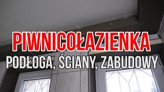 Piwnicołazienka 2  nowa podłoga ściany zabudowy z płyt budowlanych [upl. by Loss]