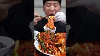 Spicy Kimchi Mukbang yummy food kimchi mukbang korean [upl. by Crowell563]