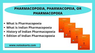 Pharmacopoeia  Indian Pharmacopoeia  Edition historyComplete details in Hindi 2021  Noteskarts [upl. by Llekim]