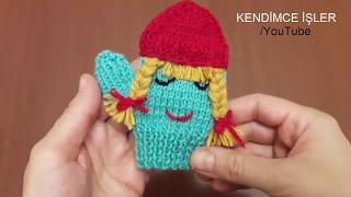 Kız Bebek Eldiveni Yapımı 21  Baby Girls Mittens Tutorial [upl. by Larochelle]