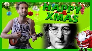 Tutorial Ukulele ➔ quotHappy Xmasquot  John Lennon CANZONI DI NATALE [upl. by Lorollas387]