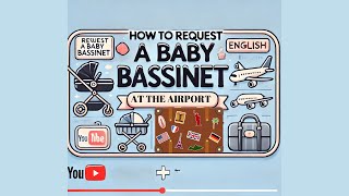 93⏰How to Request a Baby Bassinet at the Airport in English [upl. by Fotinas]