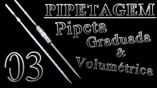 03  Pipetagem Pipeta graduada e pipeta volumétrica [upl. by Gayler]