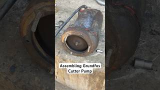 Grundfos cutter pump assembling and trialmotor electical repair viral diy youtubeshorts [upl. by Brunell]