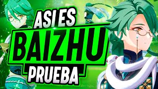 ¡¡BAIZHU HACE DE TODO🔥 PRIMERAS IMPRESIONES y POSIBLES BUILDS  Genshin Impact [upl. by Eicyac568]