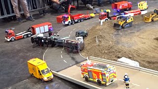 RC Trucks mit Mega Unfall von einem Gefahrengut Truck  Faszination Modellbau Friedrichshafen 2024 [upl. by Bush]